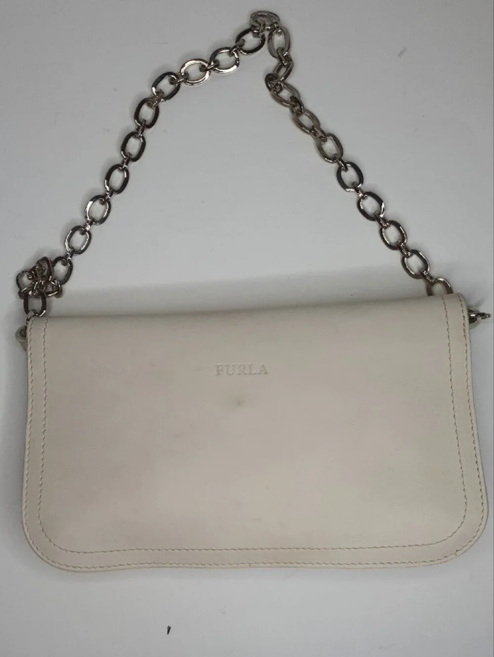 Furla Cream Leather Shoulder